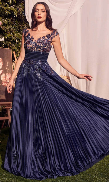 taffeta drop waist dress Sl Fashions Women's Sequin Lace Chiffon Caplet Gown - Buffet main image 0