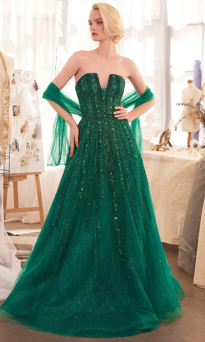 Andrea and Leo A1369 - Long Tulle A-Line Dress