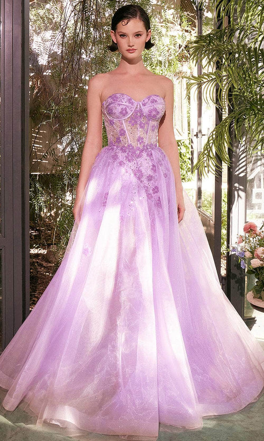 Andrea and Leo A1381 - Sweetheart Floral Beaded Ballgown