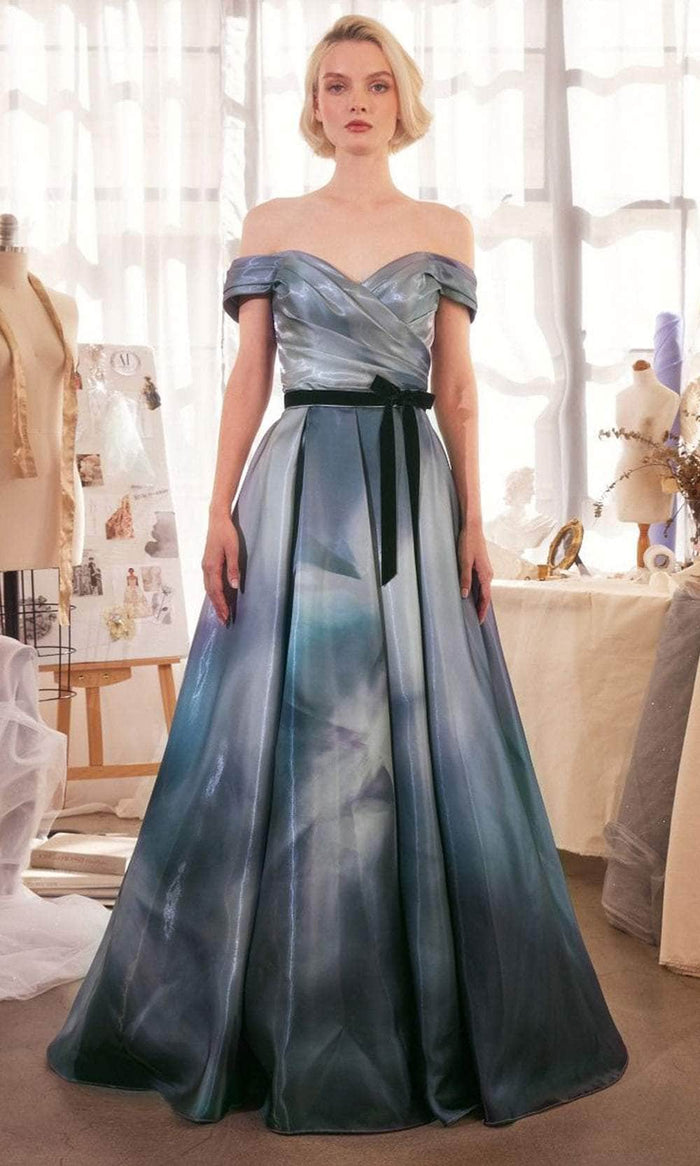 watercolor satin dress Vintage 100% Satin Silk Watercolor Dress (Medium) sororit