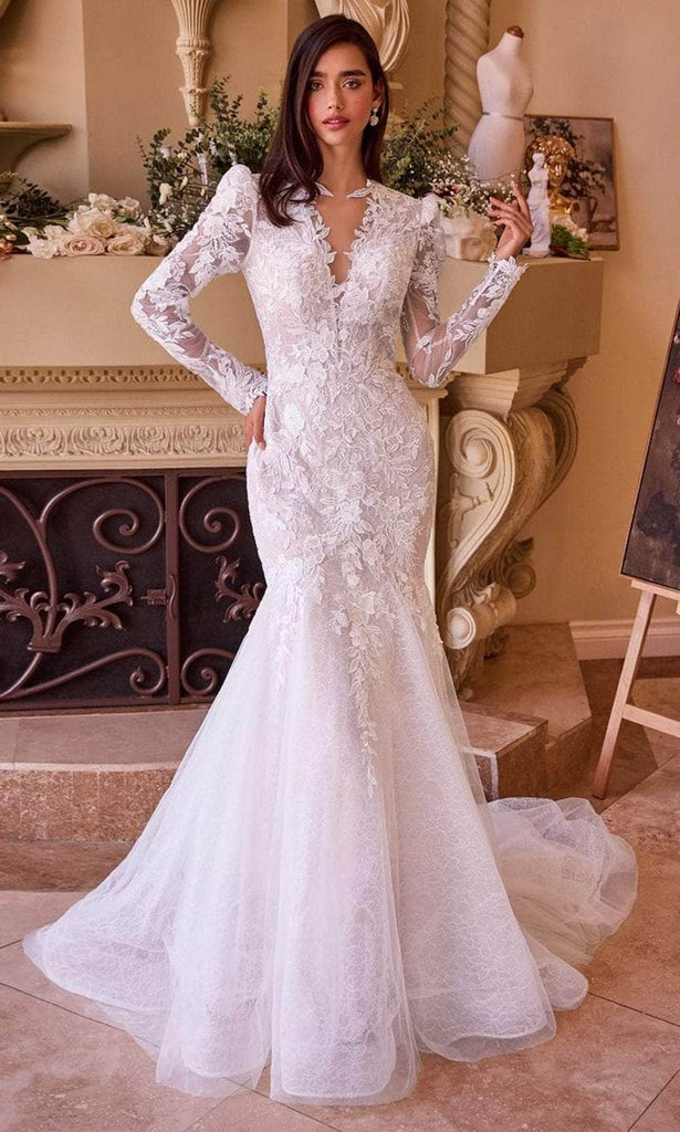 Andrea and Leo WL036 Long Prom Dress Off White/Nude / 14 Andrea and Leo WL036 Long Prom Dress Off White/Nude / 14