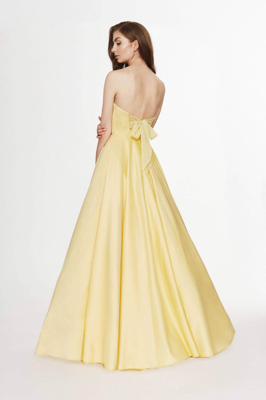 Angela & Alison 91071 - Satin Strapless Prom Dress