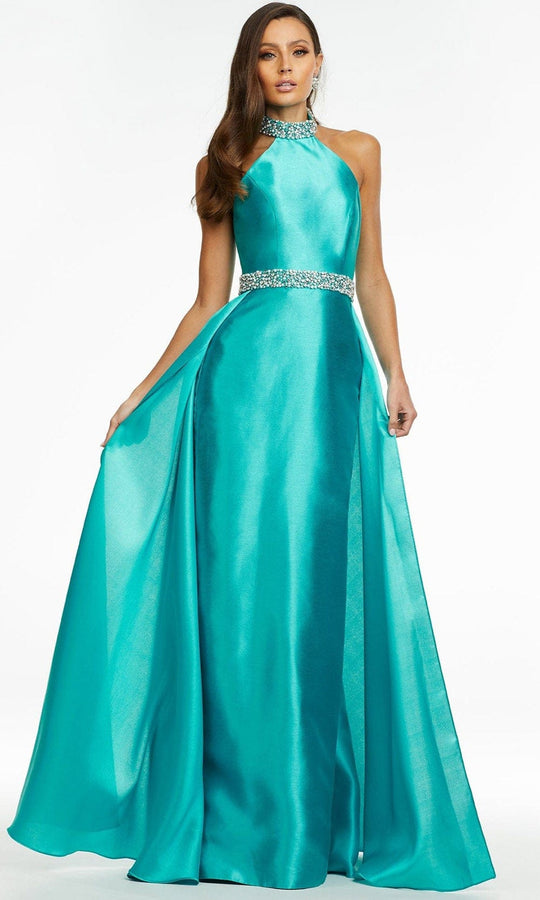 Ashley Lauren - 11148 Bejeweled High Halter Gown