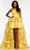 Ashley Lauren 11159 - Tiered A-Line Evening Gown Prom Dresses 0 / Bright Yellow