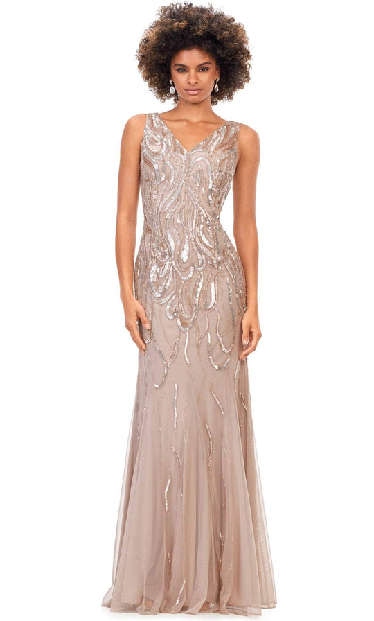Ashley Lauren 11204 - Sleeveless V-Neck Evening Gown