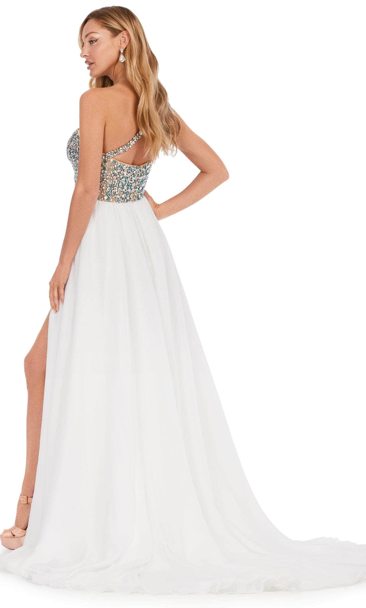 Ashley Lauren 11245 - Asymmetrical Neck A-line Gown – Couture Candy