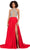 Ashley Lauren 11248 - High Neck Beaded Chiffon Gown Formal Gowns 0 / Red