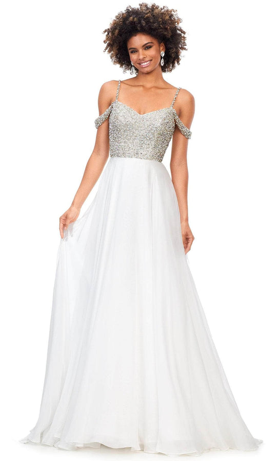 Ashley Lauren 11253 - Cold Shoulder Prom Gown