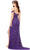Ashley Lauren 11257 - Beaded High Slit Evening Gown Evening Dresses 6 / Nude