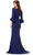 Ashley Lauren 11325 - Bateau Neck Scuba Evening Dress Evening Dresses 20 / Burgundy