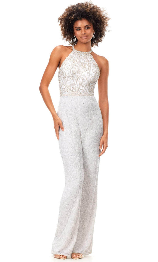 Ashley Lauren 11339 - Sleeveless Halter Jumpsuit