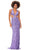 Ashley Lauren 11366 - Cut-Outs Beaded Evening Gown Evening Dresses 00 / Lilac