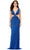 Ashley Lauren 11366 - Cut-Outs Beaded Evening Gown Evening Dresses 00 / Peacock