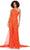 Ashley Lauren 11384 - One Sleeve Beaded Jumpsuit Formal Pantsuits 00 / Neon Orange
