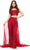 Ashley Lauren 11385 - Two-Piece Sleeveless Jumpsuit Formal Pantsuits 0 / Red