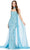 Ashley Lauren 11404 - Choker Beaded Evening Dress Evening Dresses 0 / Sky