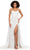 Ashley Lauren 11405 - Beaded Strapless Evening Gown Prom Dresses 0 / Ivory