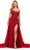 Ashley Lauren 11405 - Beaded Strapless Evening Gown Prom Dresses 0 / Red