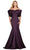 Ashley Lauren 11413 - Bow Accent Satin Mermaid Gown Evening Dresses 0 / Wine