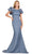Ashley Lauren 11415 - Bow Accent Shoulder Satin Gown Evening Dresses