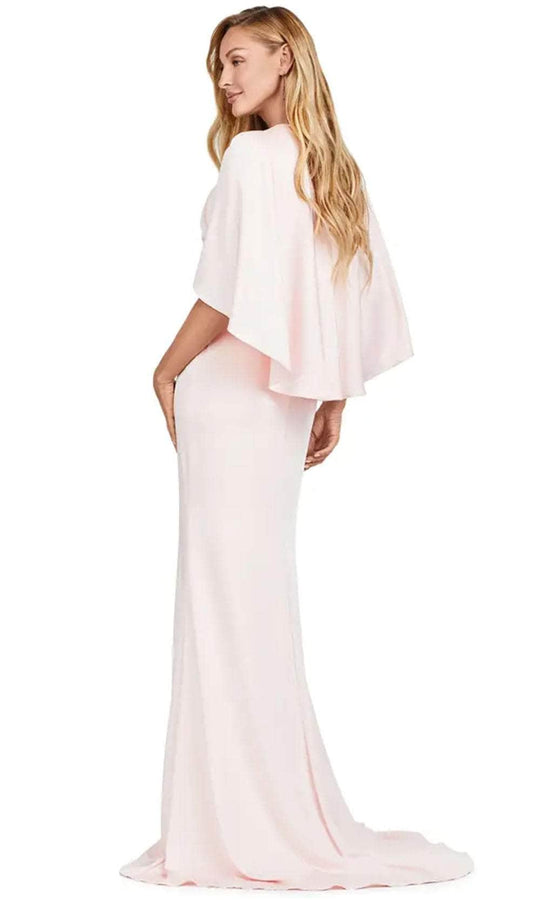 Ashley Lauren 11416 - V Neck Gown with Cape