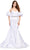 Ashley Lauren 11419 - Strapless Evening Gown With Puff Sleeve Prom Dresses 0 / White