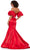 Ashley Lauren 11419 - Strapless Evening Gown With Puff Sleeve Prom Dresses
