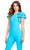 Ashley Lauren 11422 - Bow Accent Sleeve Scuba Jumpsuit Special Occasion Dress
