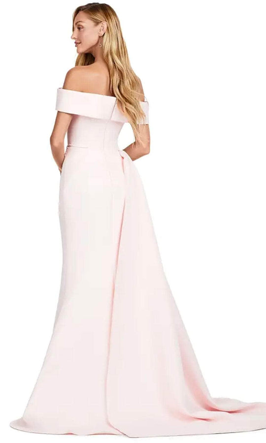 Ashley Lauren 11425 - Off-Shoulder Mermaid Satin Gown