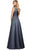 Ashley Lauren 11426 - Sleeveless Satin Gown with Shawl Evening Dresses