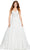 Ashley Lauren 11427 - Sleeveless Beaded Fitted Bodice Ballgown Ball Gowns 0 / Ivory