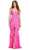 Ashley Lauren 11437 - Ruffle Trimmed Prom Dress Prom Dresses 00 / Hot Pink