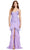 Ashley Lauren 11437 - Ruffle Trimmed Prom Dress Prom Dresses 00 / Lilac