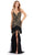 Ashley Lauren 11438 - Sequin Tiered Prom Dress Prom Dresses 00 / Gold/Black