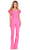 Ashley Lauren 11439 - Bow Detailed Jumpsuit Formal Pantsuits 00 / Hot Pink