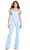 Ashley Lauren 11439 - Bow Detailed Jumpsuit Formal Pantsuits 00 / Light Blue