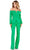 Ashley Lauren 11440 - Two-Piece Long Sleeve Jumpsuit Formal Pantsuits 0 / Green