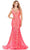Ashley Lauren 11444 - Sequin Mermaid Prom Dress Prom Dresses 00 / Neon Coral