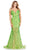 Ashley Lauren 11444 - Sequin Mermaid Prom Dress Prom Dresses 00 / Neon Green
