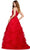Ashley Lauren 11446 - V-Neck Ruffled A-Line Prom Gown Prom Dresses
