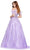 Ashley Lauren 11447 - Feathered Cold Shoulder Evening Gown Evening Dresses