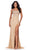 Ashley Lauren 11448 - Corset Bustier Prom Dress Special Occasion Dress 00 / Gold