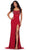 Ashley Lauren 11448 - Corset Bustier Prom Dress Special Occasion Dress 00 / Red