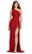 Ashley Lauren 11449 - Asymmetrical Lace Up Prom Dress Prom Dresses 00 / Red