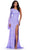 Ashley Lauren 11452 - Feather Bell Sleeve Prom Dress Prom Dresses 0 / Lilac