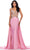 Ashley Lauren 11455 - Sequin Embellished Halter Prom Gown Prom Gown 0 / Pink