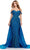 Ashley Lauren 11458 - Beaded Overskirt Prom Dress Prom Dresses 0 / Peacock