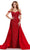 Ashley Lauren 11458 - Beaded Overskirt Prom Dress Prom Dresses 0 / Red