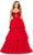 Ashley Lauren 11462 - Spaghetti Strap Tiered Prom Dress Special Occasion Dress 00 / Red