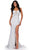 Ashley Lauren 11464 - Sequin Pattern Sweetheart Prom Dress Prom Dresses 00 / Silver/Ivory